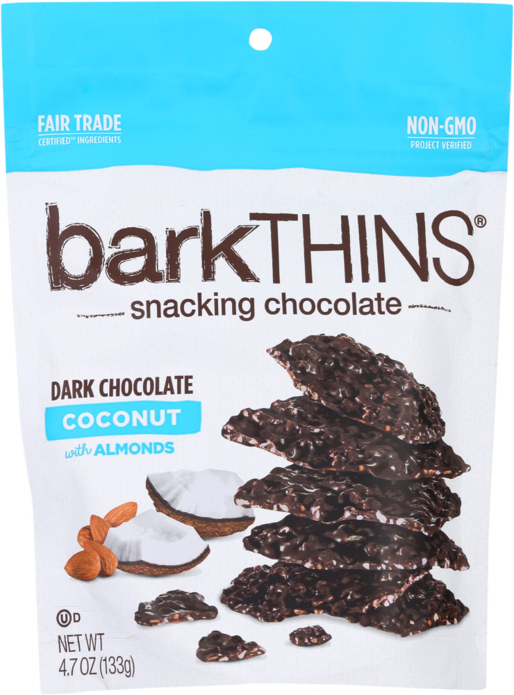 BARKTHINS: Dark Chocolate Toasted Coconut With Almonds, 4.7 oz