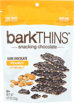 BARKTHINS: Dark Chocolate Peanut with Sea Salt, 4.7 oz