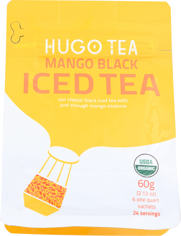 HUGO TEA COMPANY: Tea Black Iced Mango, 2.1 oz