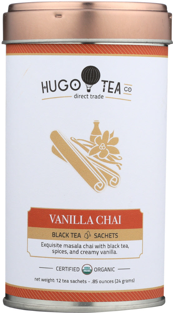 HUGO TEA COMPANY: Tea Black Vanilla Chai, .8 oz