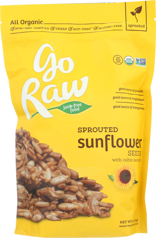 GO RAW: Organic Sprouted Sunflower Seeds, 16 oz