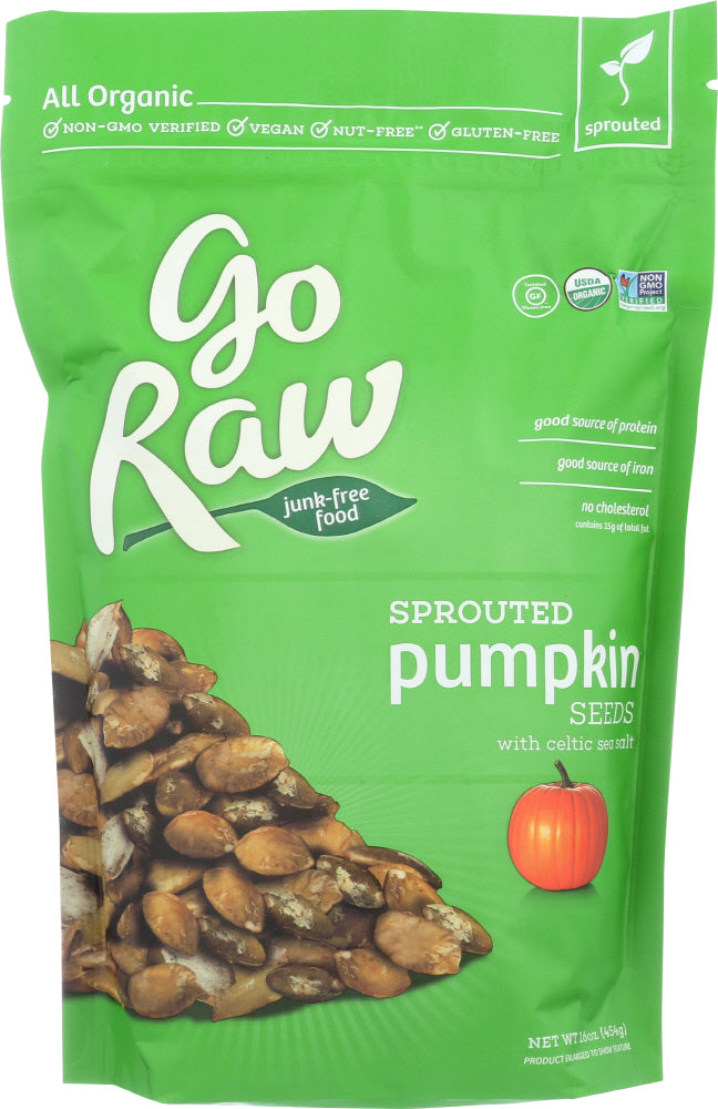 GO RAW: Organic Sprouted Pumpkin Seeds, 16 oz