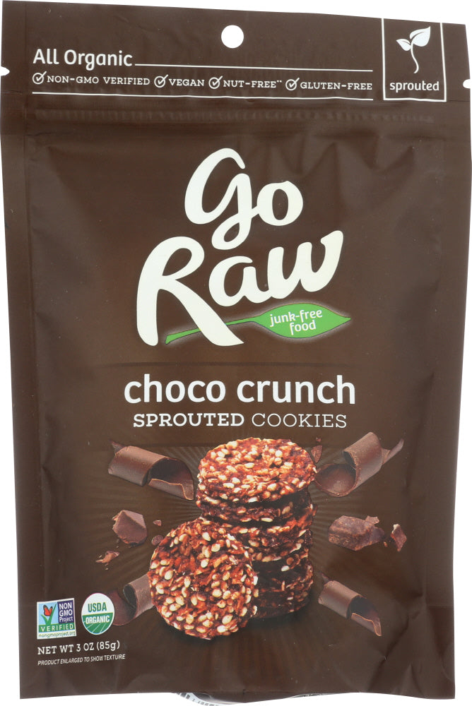 GO RAW: Cookie Choco Sprouted Organic, 3 oz