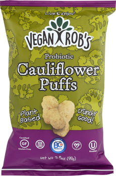 VEGAN ROB'S: Probiotic Cauliflower Puffs, 3.5 oz