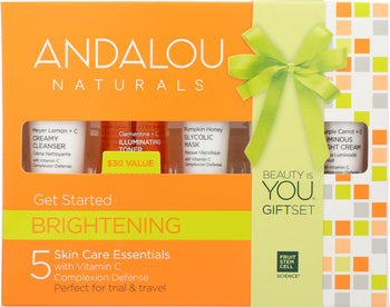 ANDALOU NATURALS: Kit Brightening Get Start, 5 pc.