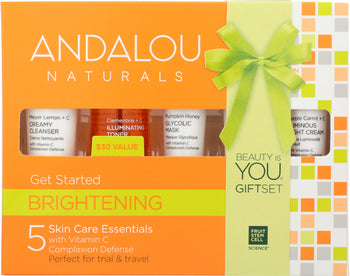 ANDALOU NATURALS: Get Started Brightening Skin Care Essentials, 5 pc