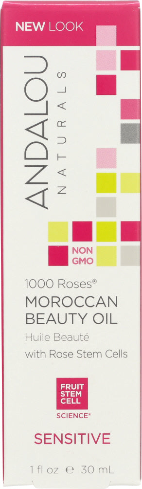 ANDALOU NATURALS: 1000 Roses Moroccan Beauty Oil Sensitive, 1 oz