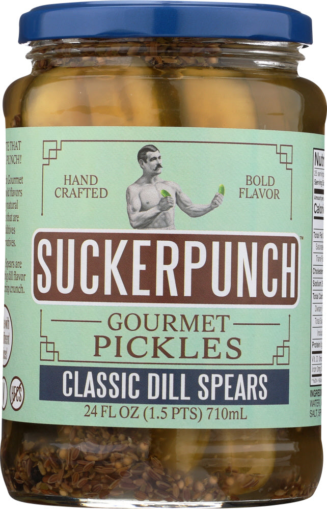 SUCKERPUNCH: Pickle Spear Dill, 24 oz