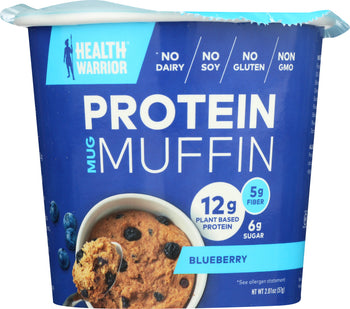 HEALTH WARRIOR: Muffin Mug Blueberry Protein, 2.01 oz