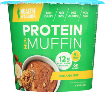 HEALTH WARRIOR: Protein Mug Muffin Banana Nut, 2.01 oz