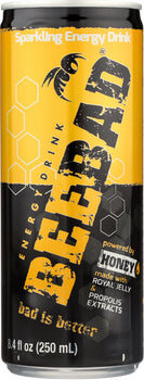 BEEBAD: Sparkling Energy Drink, 8.4 oz