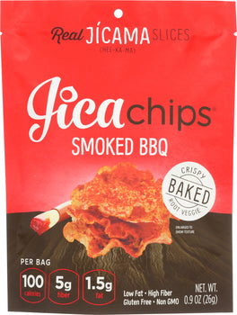 JICA CHIPS: Smoked Bbq Crispy Baked Chips, 0.9 oz