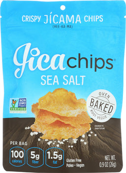 JICA CHIPS: Sea Salt Oven Baked Chips, 0.9 oz