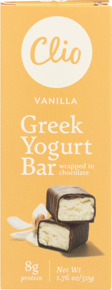 CLIO: Vanilla Greek Yogurt Bar, 1.76 oz