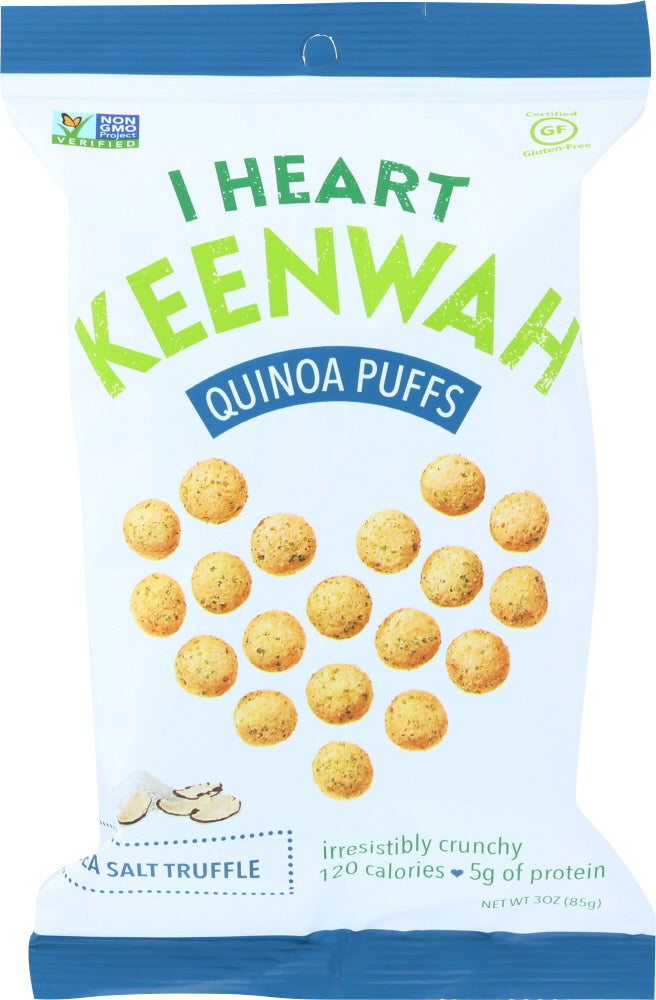 I HEART KEENWAH: Quinoa Puffs Sea Salt Truffle, 3 oz