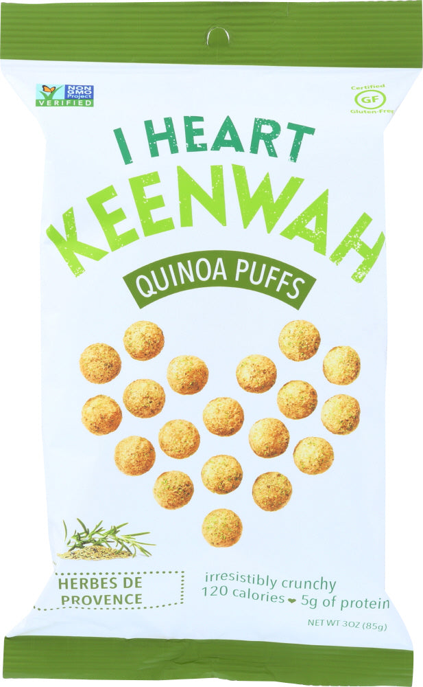 I HEART KEENWAH: Quinoa Puffs Herbes de Provence, 3 oz