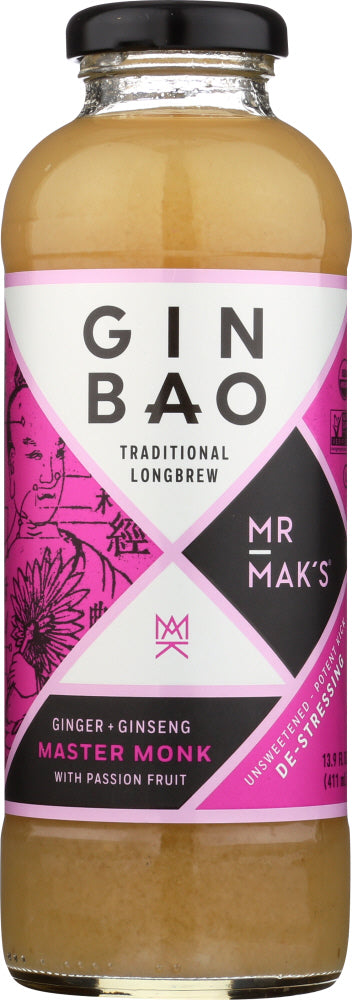 MR MAKS GINBAO: Master Monk With Passionfruit Longbrew, 13.9 fl oz