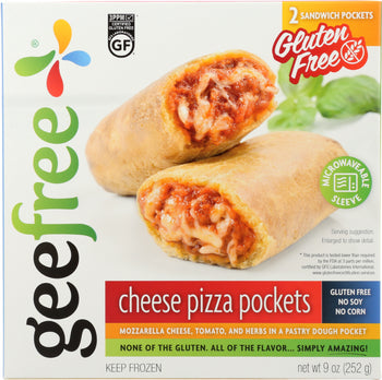 GEEFREE: Gluten Free Cheese Pizza Pockets, 9 oz