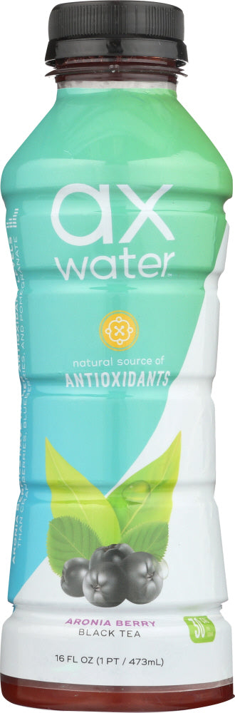 AX WATER: Water Aronia Black Tea, 16 fo