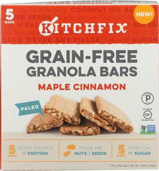 KITCHFIX: Bar Grain Free Maple Cinnamon, 5.85 oz