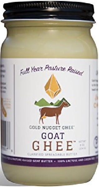 GOLD NUGGET GHEE: Ghee Butter Goat Pastured Raised, 8 oz