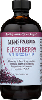 NORMS FARMS: Syrup Elderberry Wellness, 8 fo