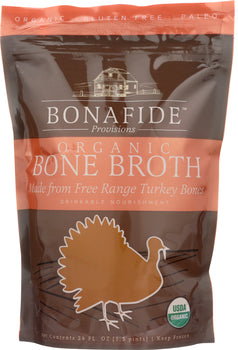 BONAFIDE: Organic Turkey Bone Broth, 24 oz