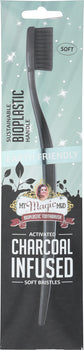 MY MAGIC MUD: Earth Friendly Toothbrush Activated Charcoal Infused Bioplastic, 1 ea