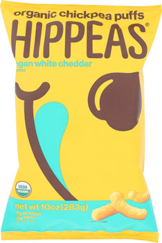 HIPPEAS: Vegan White Cheddar Puffs, 10 oz