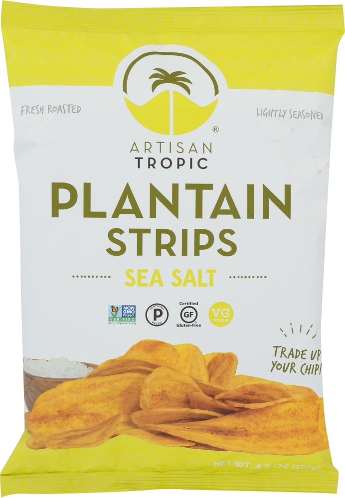 ARTISAN TROPIC: Plantain Strips Sea Salt, 4.5 oz