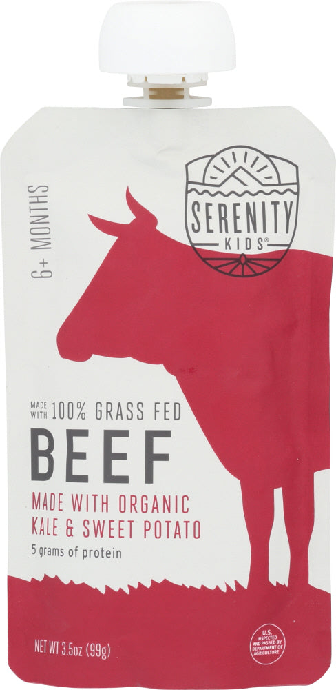 SERENITY KIDS: Toddler Beef Kale Sweet Potato, 3.5 oz