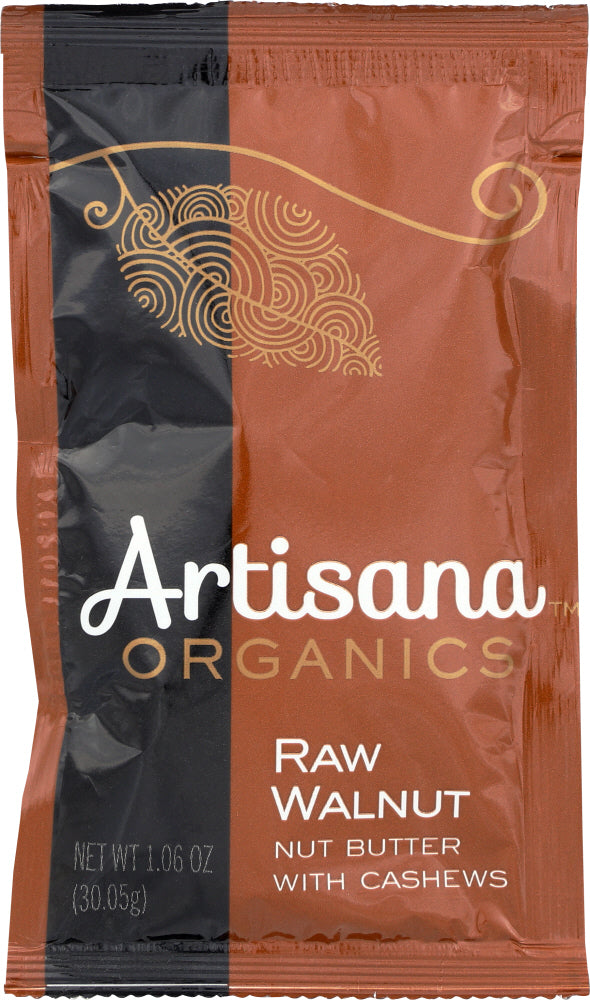 ARTISANA: Raw Walnut Butter with Cashews Squeeze Pack Organic, 1.06 oz