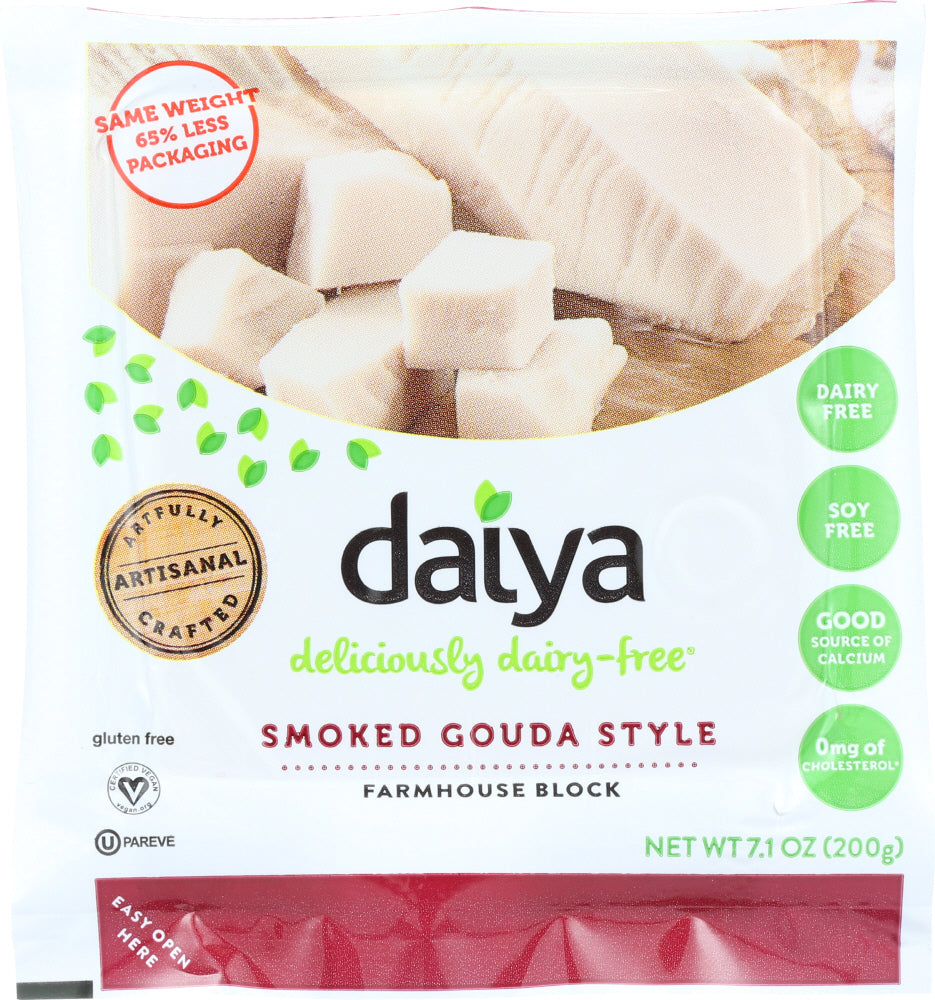 DAIYA: Smoked Gouda Cheese Block, 7.1 oz