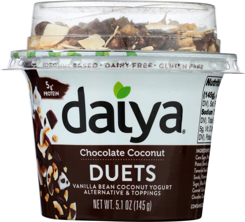 DAIYA: Duets Chocolate Coconut Yogurt Alternative & Toppings, 5.1 oz