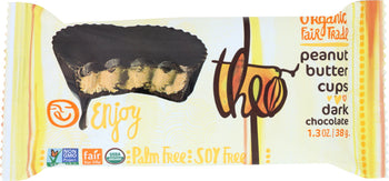 THEO CHOCOLATE: Dark Chocolate Peanut Butter Cups, 1.3 oz