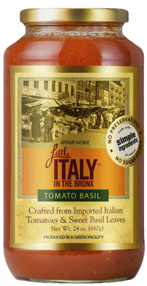 LITTLE ITALY IN THE BRONX: Sauce Tomato Basil, 24 oz