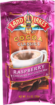 LAND O LAKES: Raspberry and Chocolate Cocoa Mix, 1.25 oz