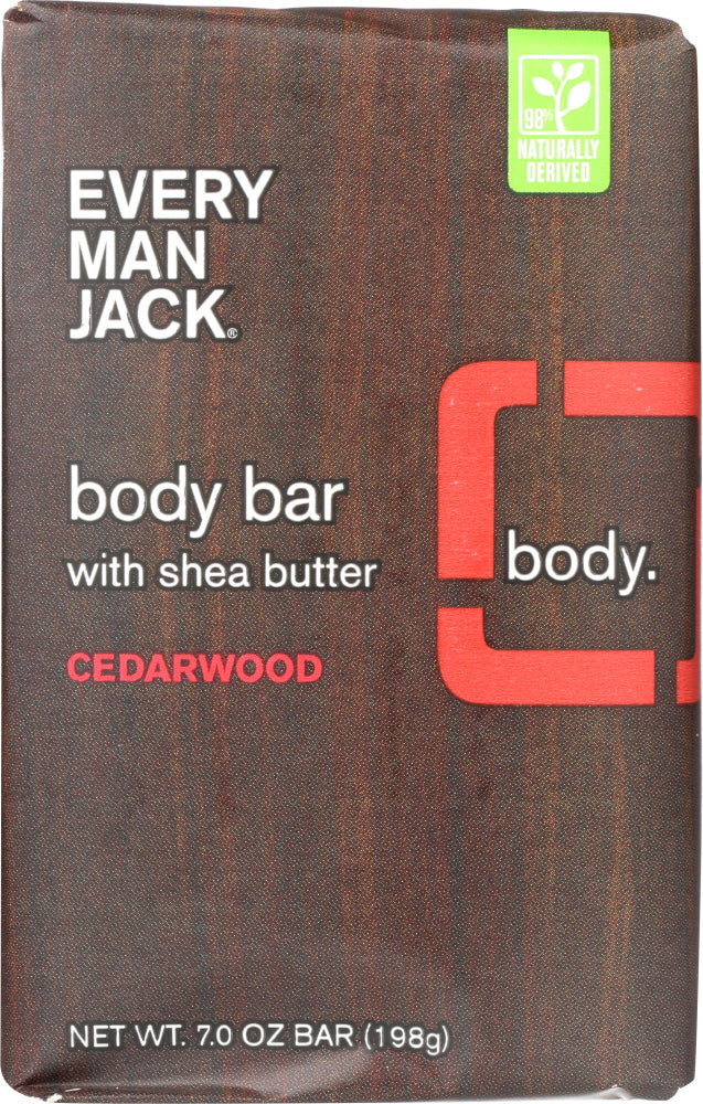 EVERY MAN JACK: Body Bar Cedarwood, 7 Oz