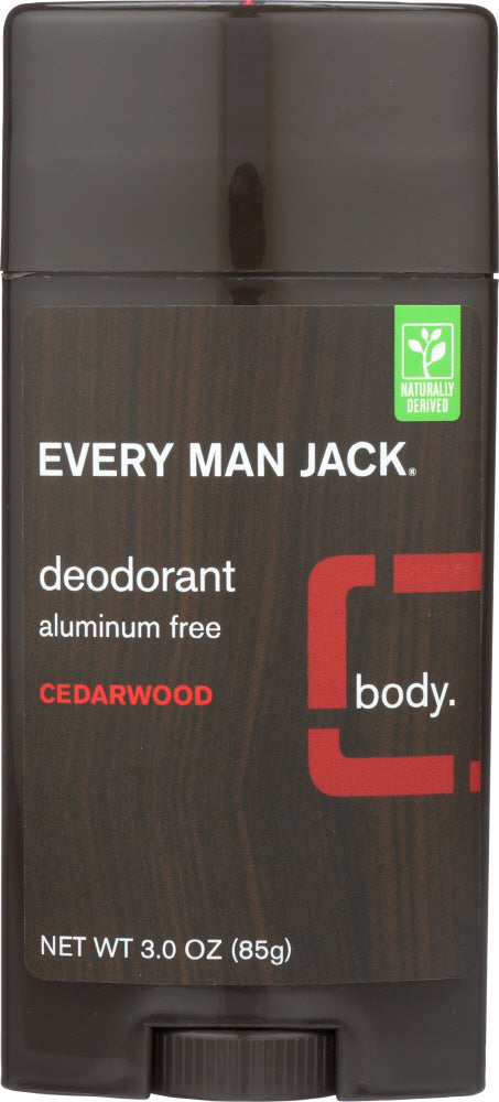 EVERY MAN JACK: Deodorant Stick Aluminum Free Cedarwood, 3 oz