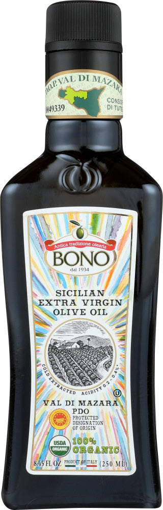 BONO: Organic Sicilian Extra Virgin Olive Oil, 8.45 oz