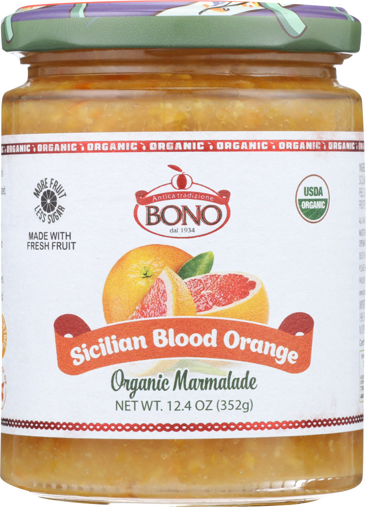 BONO: Sicilian Blood Orange Marmalade, 12.4 oz