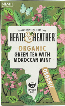 HEATH AND HEATHER: Organic Green Tea with Moroccan Mint, 20 ea