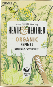 HEATH AND HEATHER: Organic Fennel Tea, 20 ea