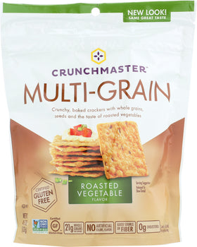 CRUNCHMASTER: Multi-Grain Roasted Vegetable Crackers, 4.5 Oz