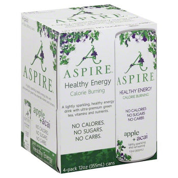 ASPIRE: Enrgy Apl Acai 4Pk, 48 fo