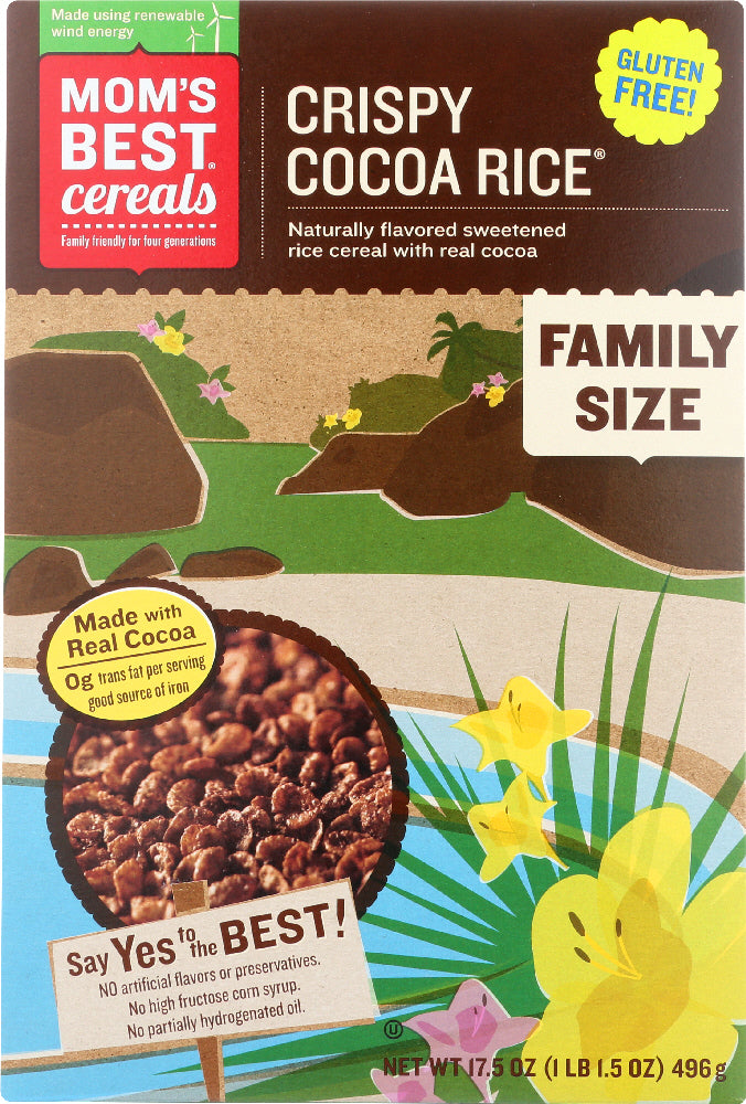 MOM'S BEST: Crispy Cocoa Rice Cereal, 17.5 oz