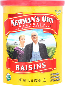 NEWMAN'S OWN: Organic California Raisins, 15 oz