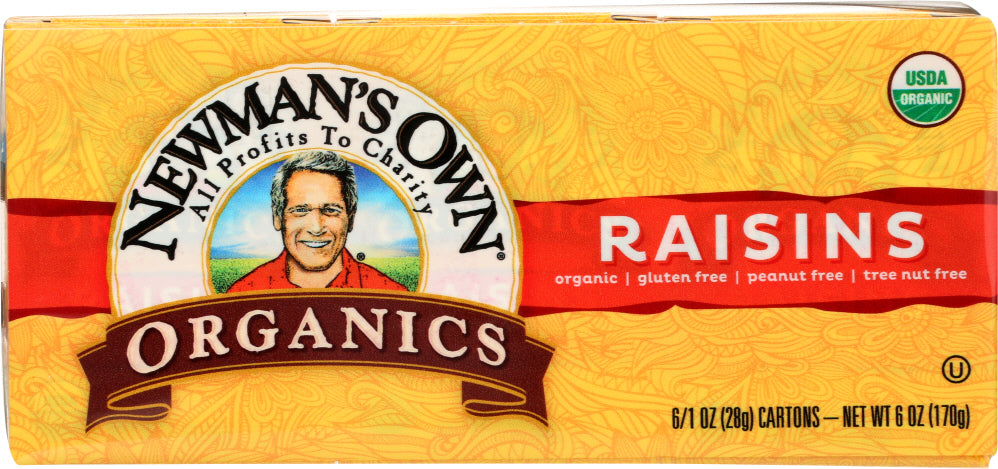 NEWMANS OWN ORGANIC: Organic Raisins 1 oz 6 Pack, 6 oz