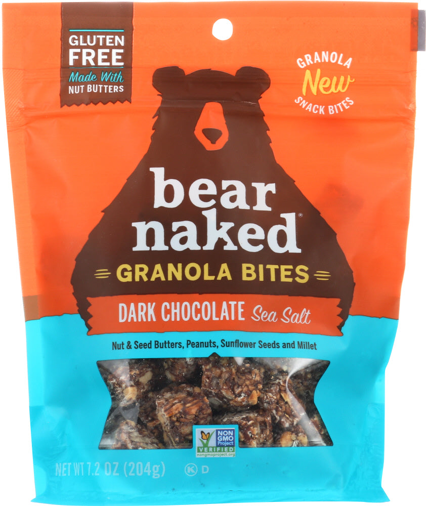 BEAR NAKED: Granola Bites Dark Chocolate Sea Salt, 7.2 Oz