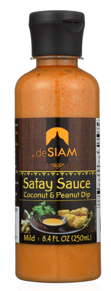 DESIAM: Satay Sauce Peanut and Coconut Dip, 8.4 oz